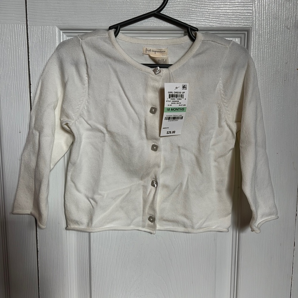 Toddler girl cardigan sweater
